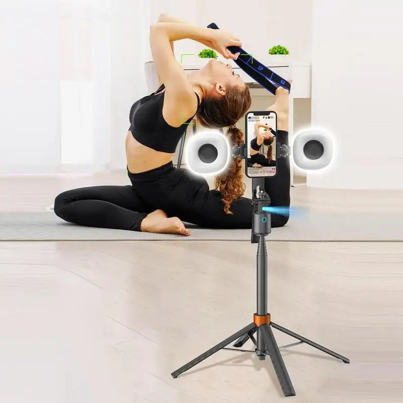 360° AI Face Tracking Selfie Stick Tripod with Fill Lights Peaceful Pleasures Health and Wellness