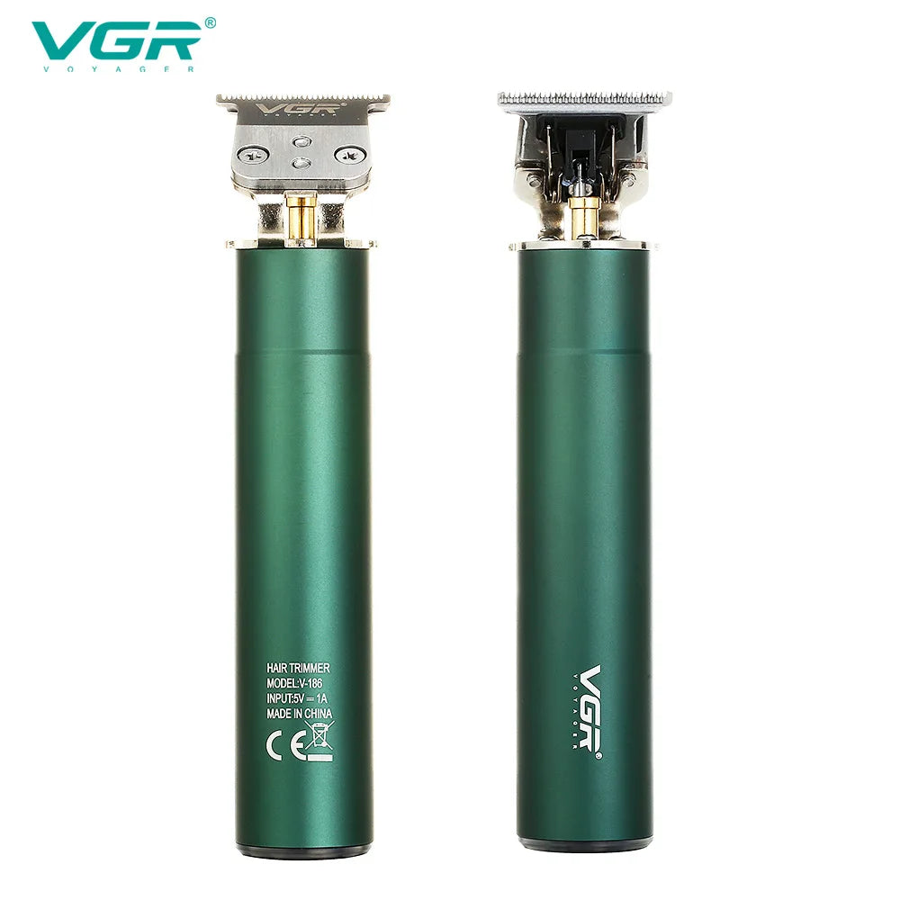 VGR 186 Hair Clipper Barber Professional Personal Care Rechargeable Electric Engraving T-shaped Blade USB Metal Washing VGR Peaceful Pleasures Health and Wellness