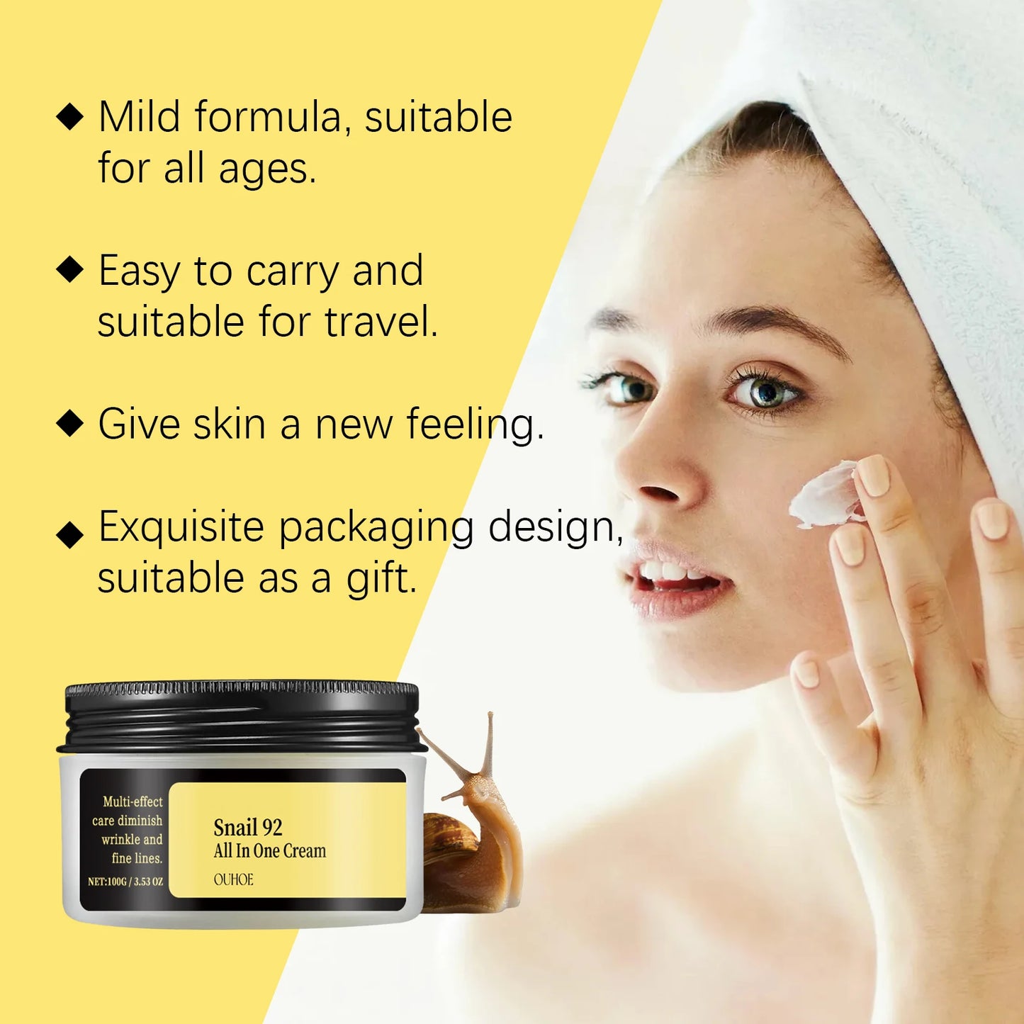 Snail 92 Mucin All-in-One Cream – K-Beauty Moisturizer