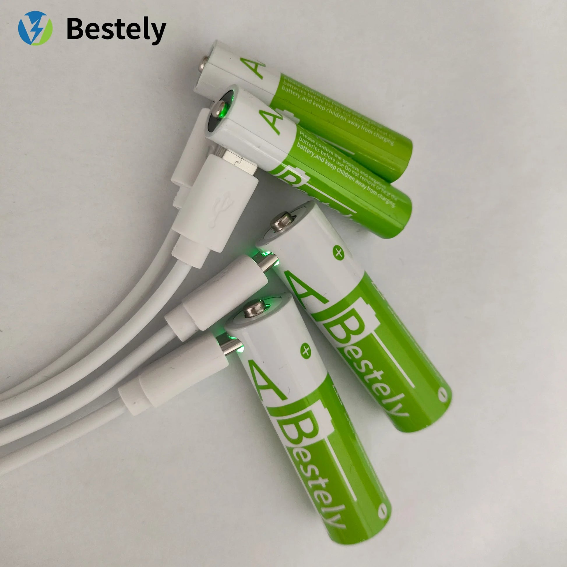 1.5V AA 13600mAh + AAA 6800mAh Rechargeable Lithium Battery Set with USB-C Fast Charging Type C Cable Peaceful Pleasures Health and Wellness