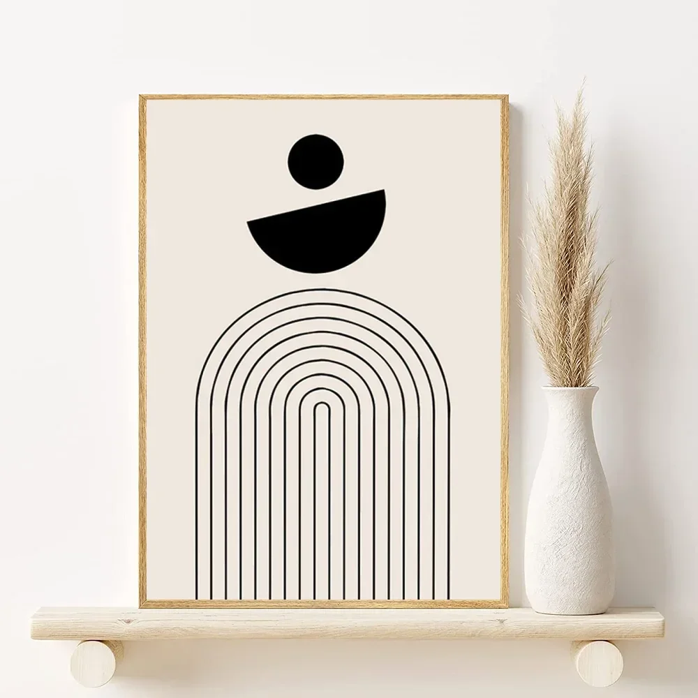 Abstract Bohemian Canvas Wall Art Poster | Aesthetic Home Décor Canvas Wall Art Peaceful Pleasures Health and Wellness 21 50x70cm