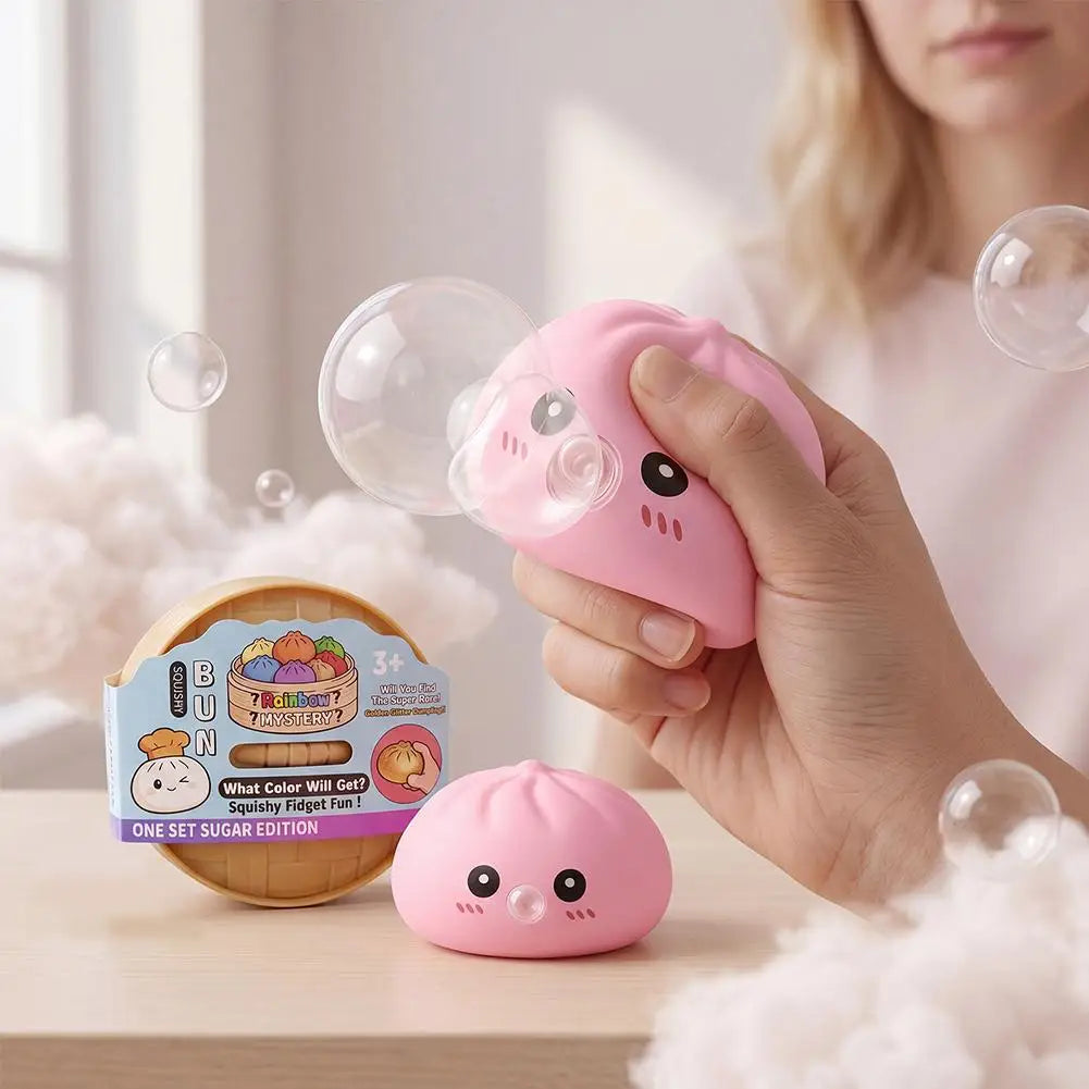 Dumpling Squeeze Fidget Toy – Soft Sensory Bubble Toy for Adults