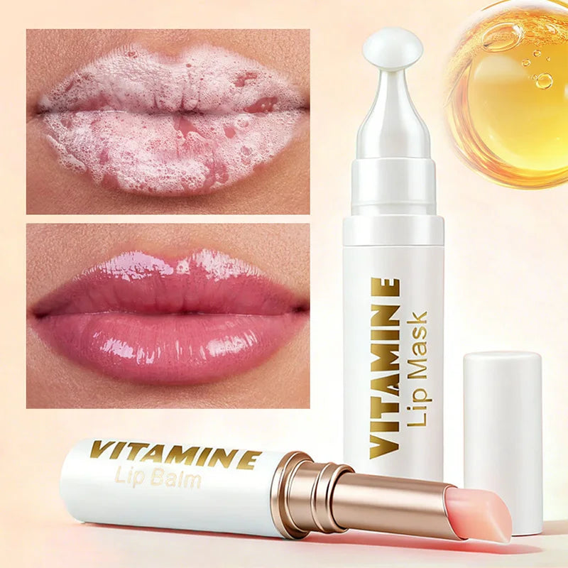 Dk'De 2-in-1 Lip Balm & Lip Mask Set | Hydrating Night Repair