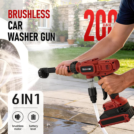 200Bar Electric Car Washer Gun Wireless High Pressure Cleaner Foam Cordless Wash Car Washer for Makita 18V Battery (NO Battery) Peaceful Pleasures Health and Wellness