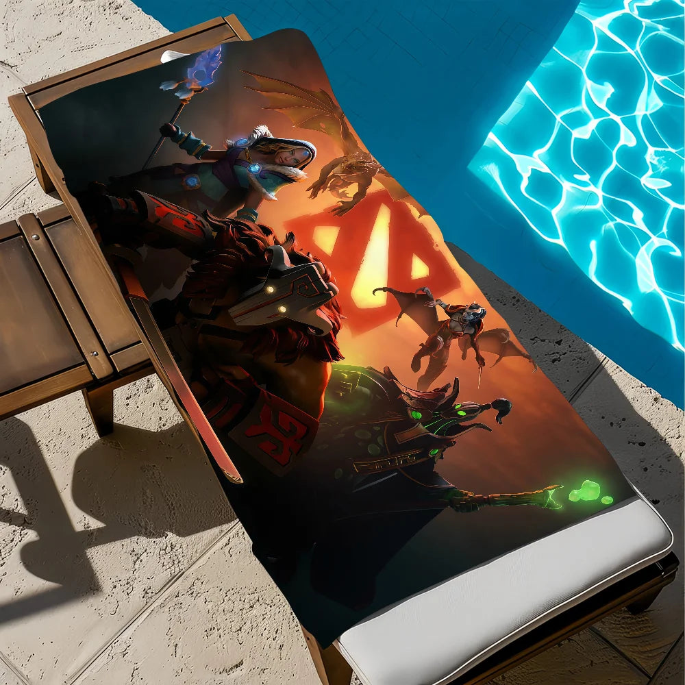 Dota 2 Quick-Dry Beach Towel | Soft Gaming Sports Towel