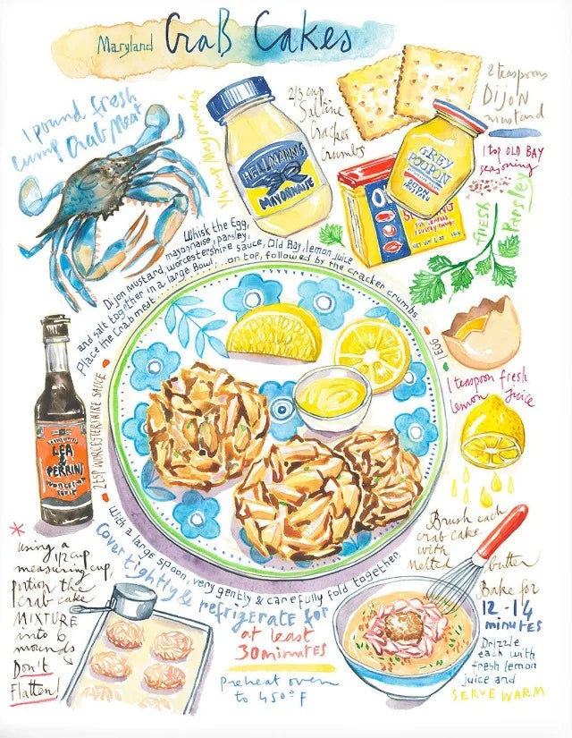 Cheese Cookie Pancake Recipe Illustration Watercolor Food Posters Canvas Printing Wall Art Picture for Kitchen Home Decor Gifts Peaceful Pleasures Health and Wellness