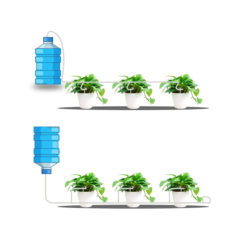 4/7mmHose Watering Saving Micro Dripper Greenhouse Garden Drip Irrigation Kit with Regulating valve Potted Plant Watering Device Peaceful Pleasures Health and Wellness