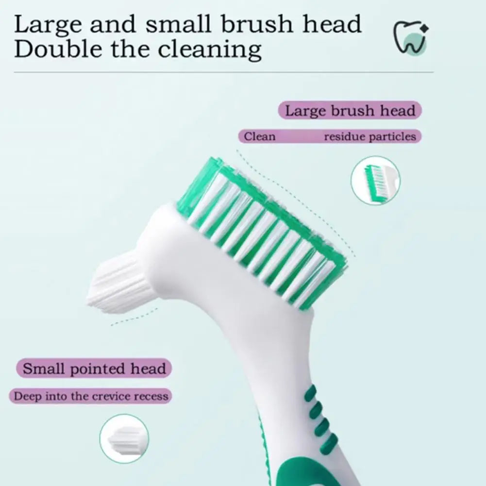 Denture Cleaning Brush | Soft Bristles & Ergonomic Handle