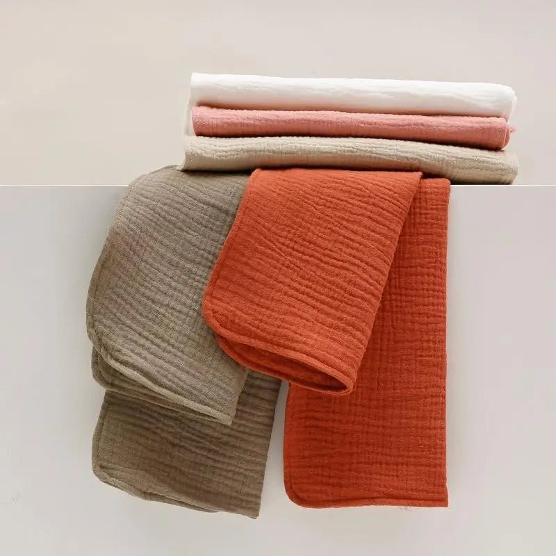 Baby Burp Cloths & Face Towels | Soft Cotton 11x23 in