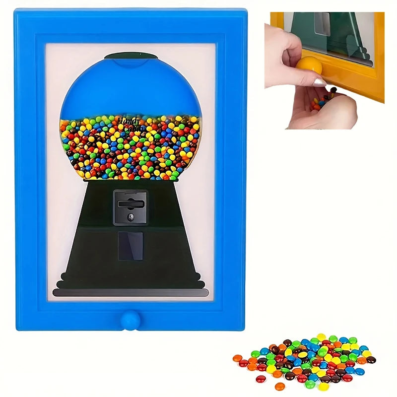 Quick Dispensing Framed Candy Machine; Ideal Christmas Gift for Sweet Lovers; Nut and Candy Distributor in Picture Frame. Peaceful Pleasures Health and Wellness A4