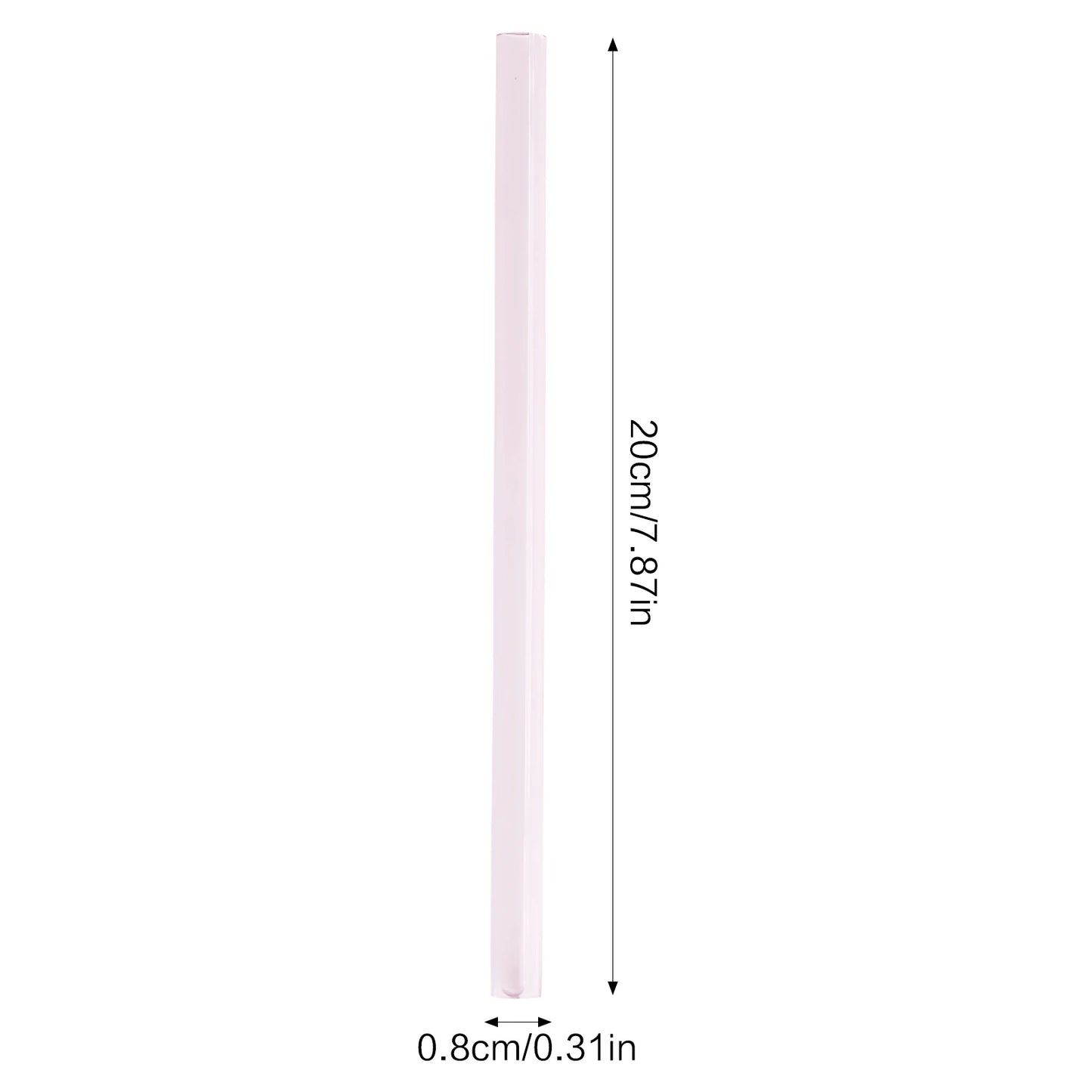 Colorful Glass Drinking Straws Easy to Clean Transparent Glass Straws for Smoothies Milkshakes Juices Teas Peaceful Pleasures Health and Wellness