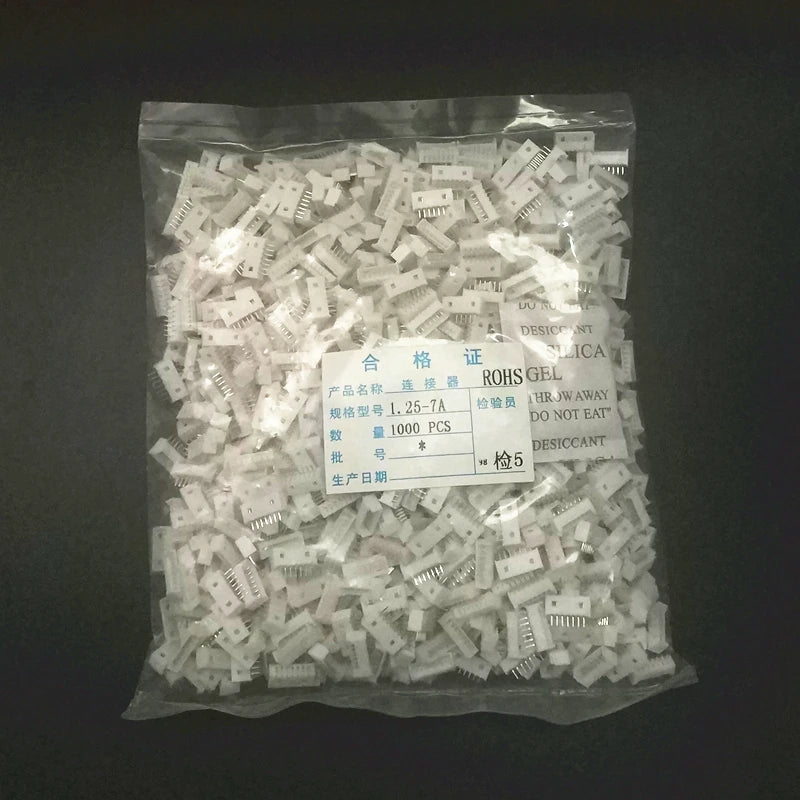 1000pcs Micor JST Connector 1.25MM Pitch Pin Header 2P/3P/4P/5P/6P/7P/8P/9P/10P Straight Needle FOR PCB BOARD 1.25 Peaceful Pleasures Health and Wellness