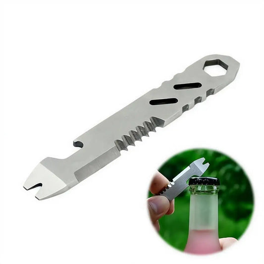 Mini Multifunctional Steel Survival Tool – Pry Bar, Wrench & Opener Survival Multi-Tool Peaceful Pleasures Health and Wellness