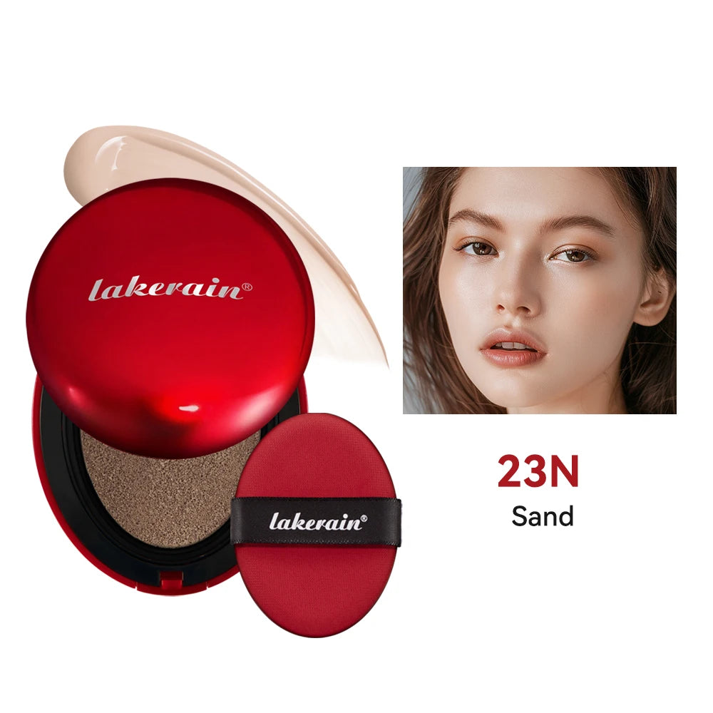 72 Hours Long-lasting Super Fit Cushion Foundation Full Coverage Waterproof Long-lasting Concealer 9 Colors Makeup Semi-Matte Peaceful Pleasures Health and Wellness 23N Option 1