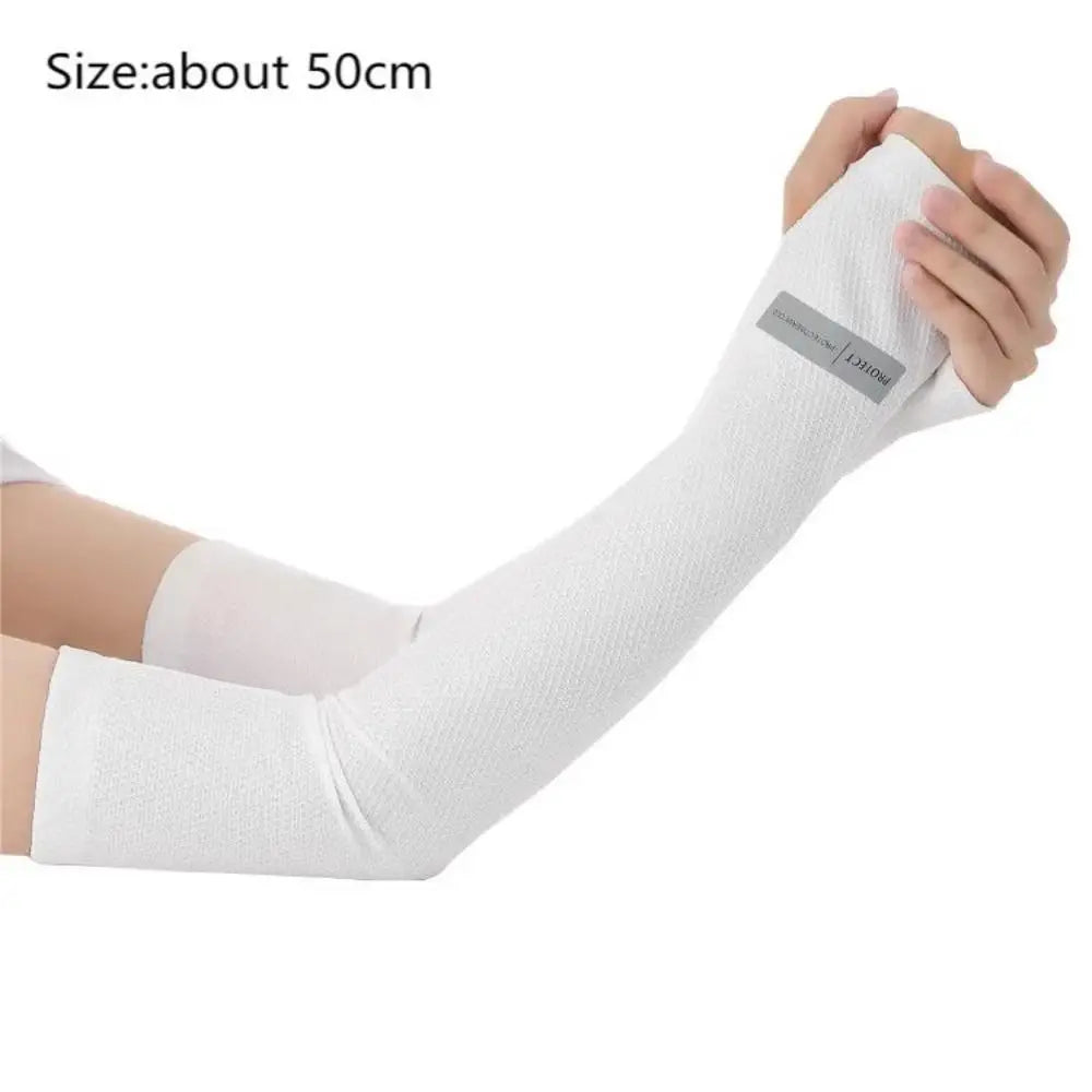 Ice Silk UPF50+ UV Arm Sleeves – Breathable Sun Protection
