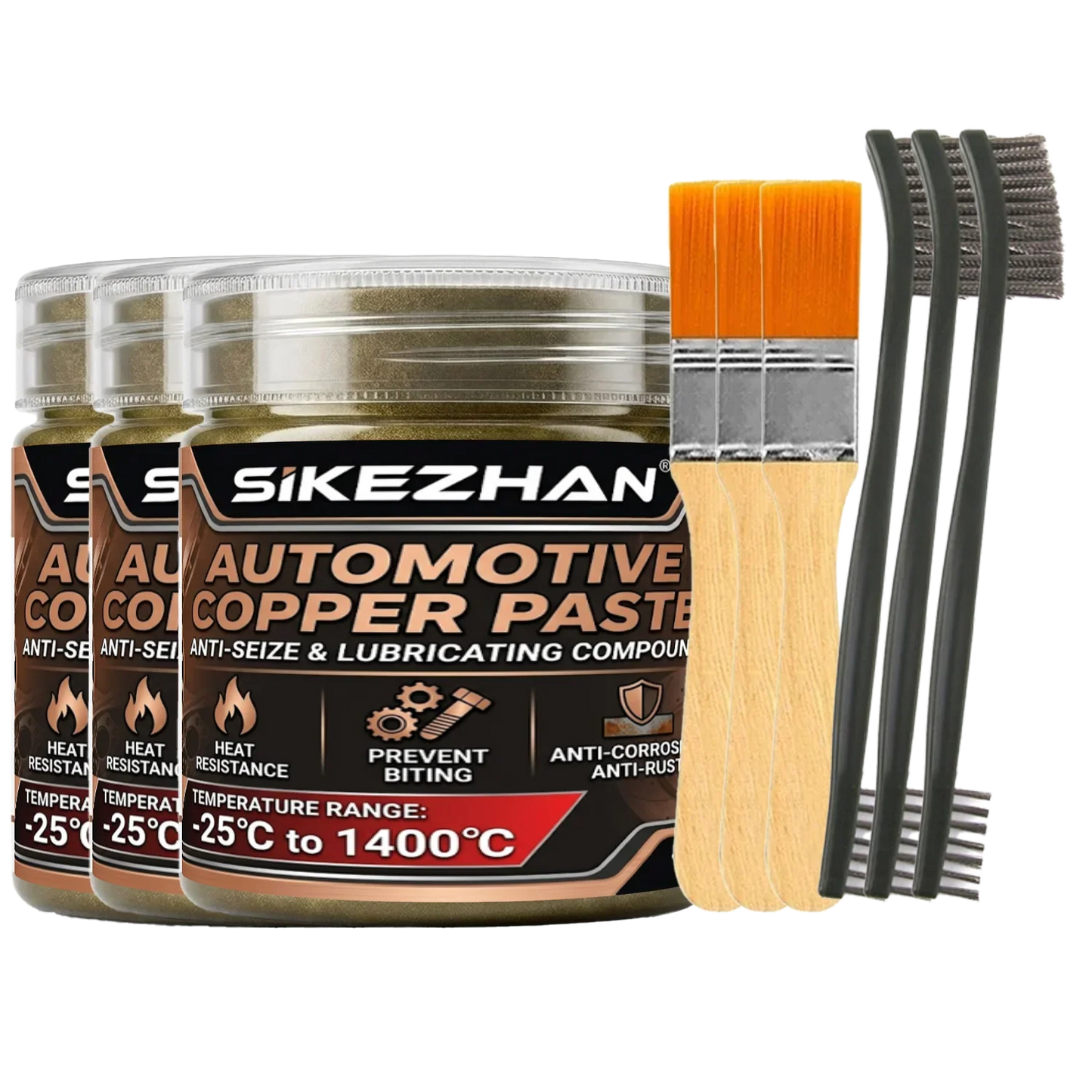 1400°C Copper Anti-Seize Grease Kit – Brakes, Exhaust & Bolts