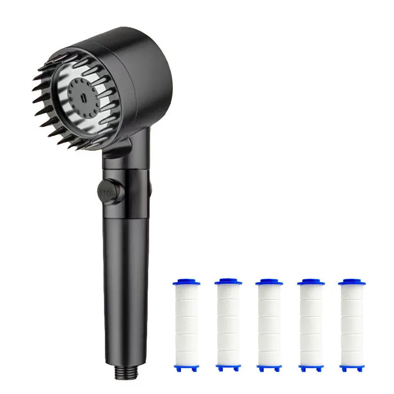 3-Mode Filtered Shower Head – Massage, Filter & Water Stop