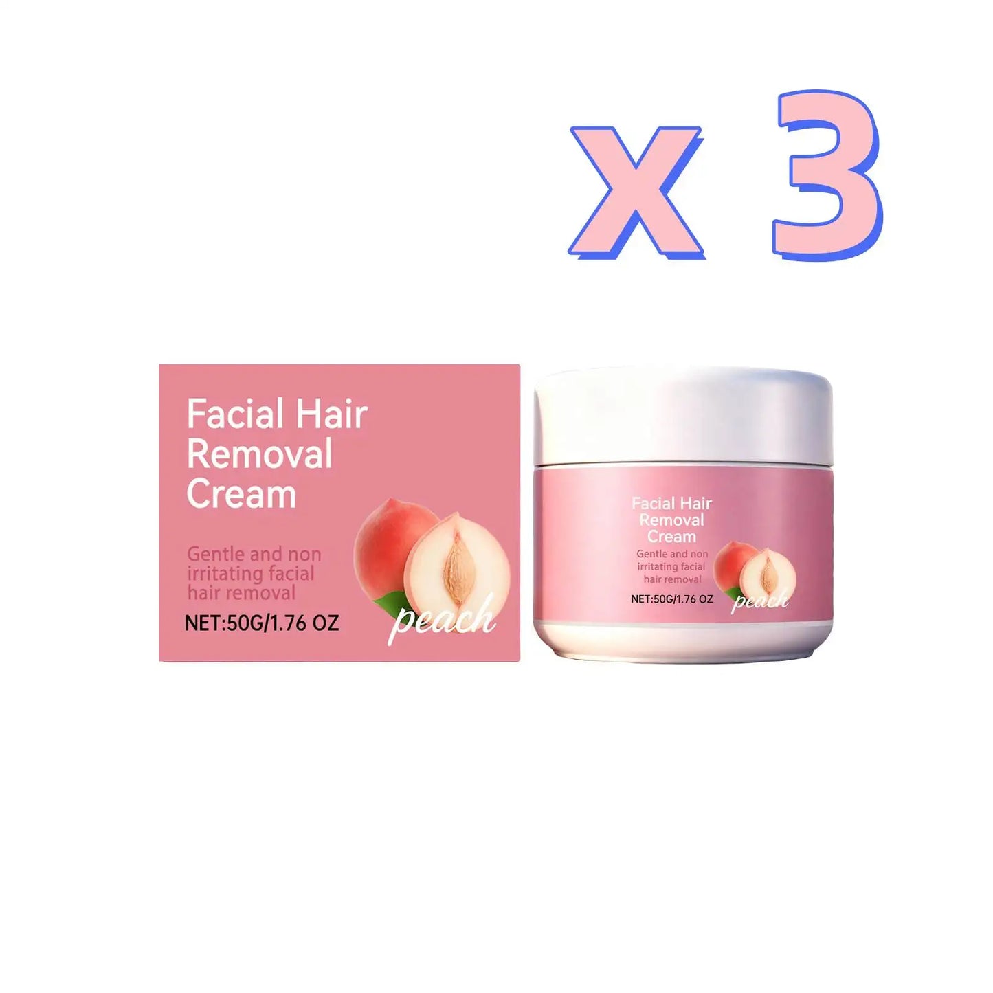 Gentle Face Hair Removal Cream – Growth Inhibitor Men & Women
