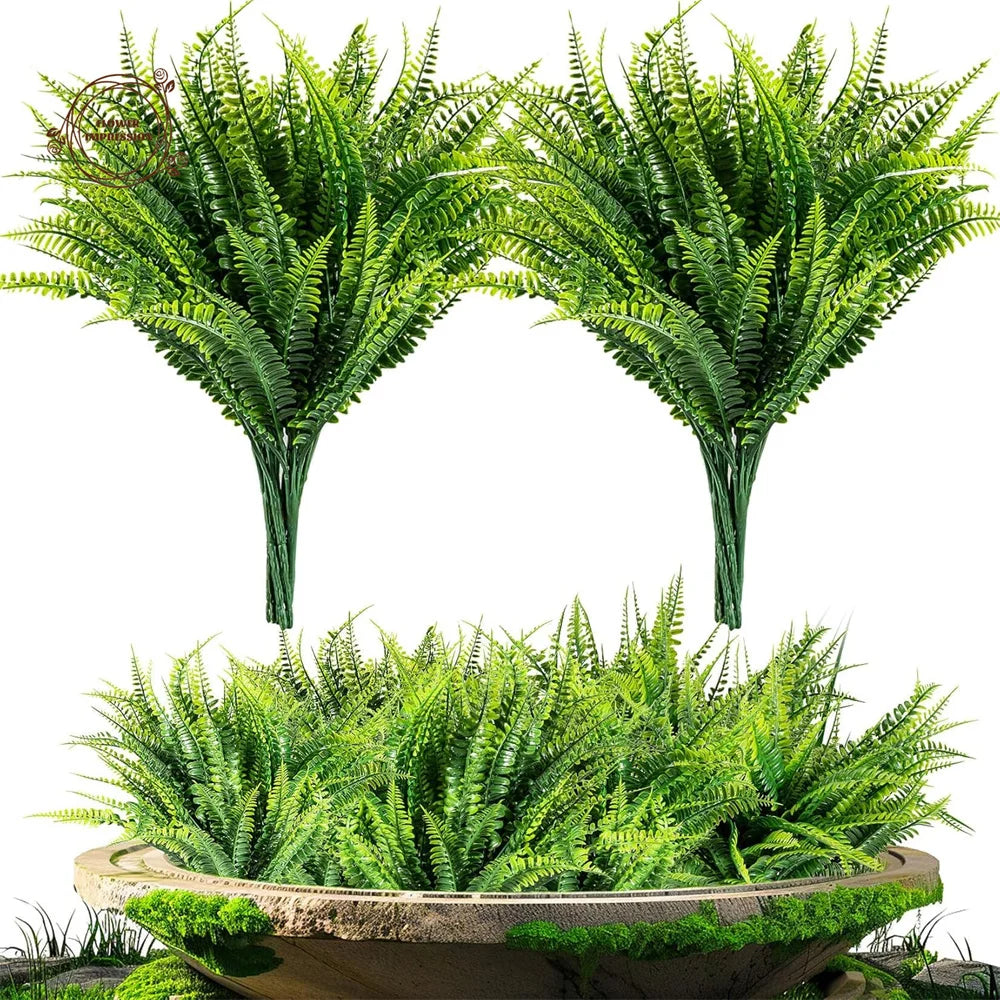 10PCS Artificial Hanging Fern Vine Garland | Fake Greenery Decor