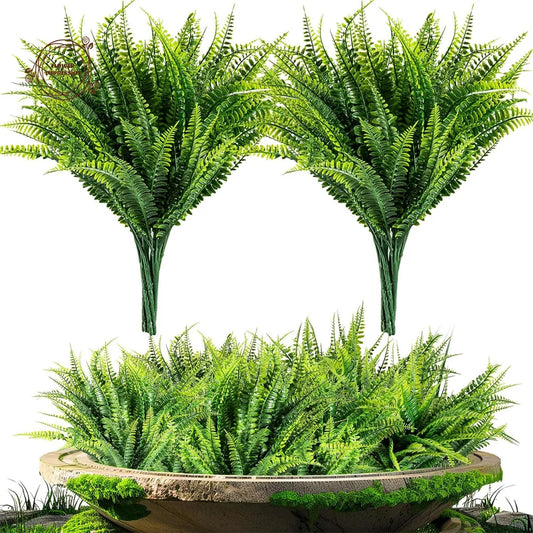 10PCS Artificial Hanging Fern Vine Garland | Fake Greenery Decor Artificial Plant Garland Peaceful Pleasures Health and Wellness