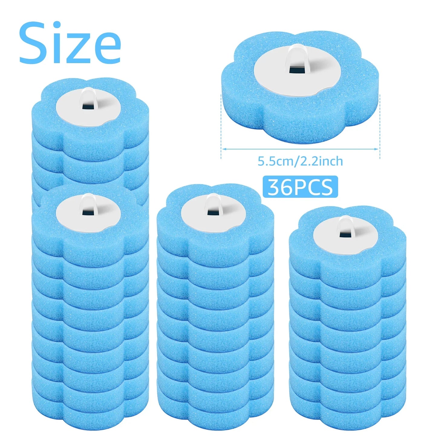 Disposable Toilet Brush Kit – Auto-Lid, Long Handle & 30 Heads