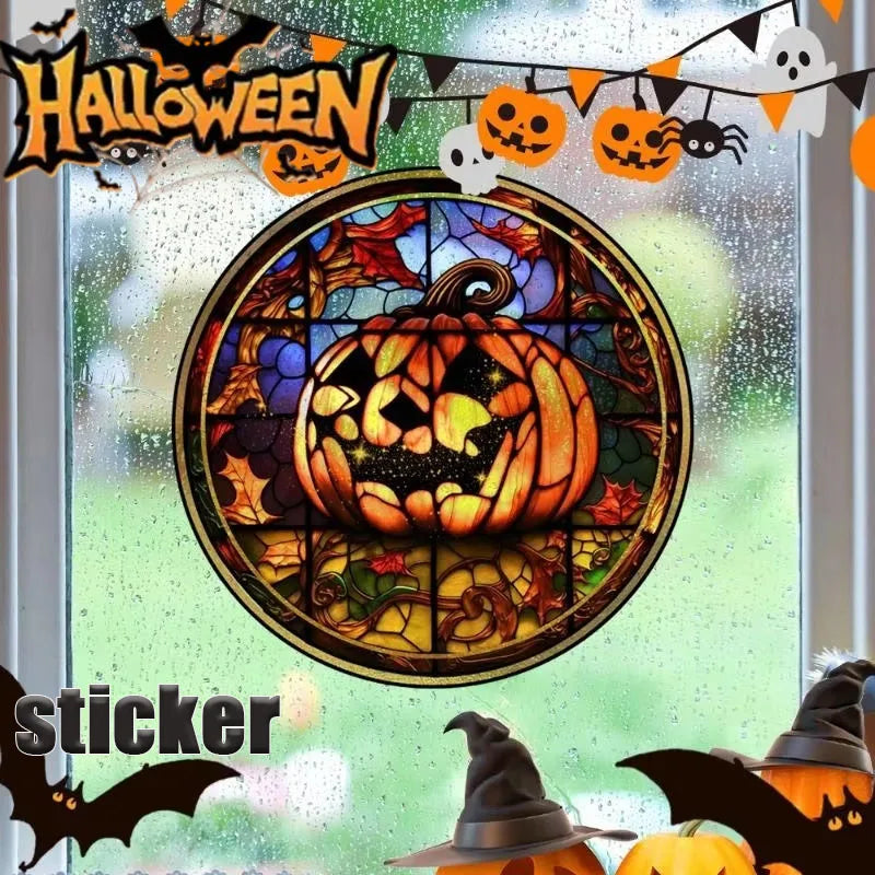 Halloween Static Cling Window Stickers | Reusable Glass Decals