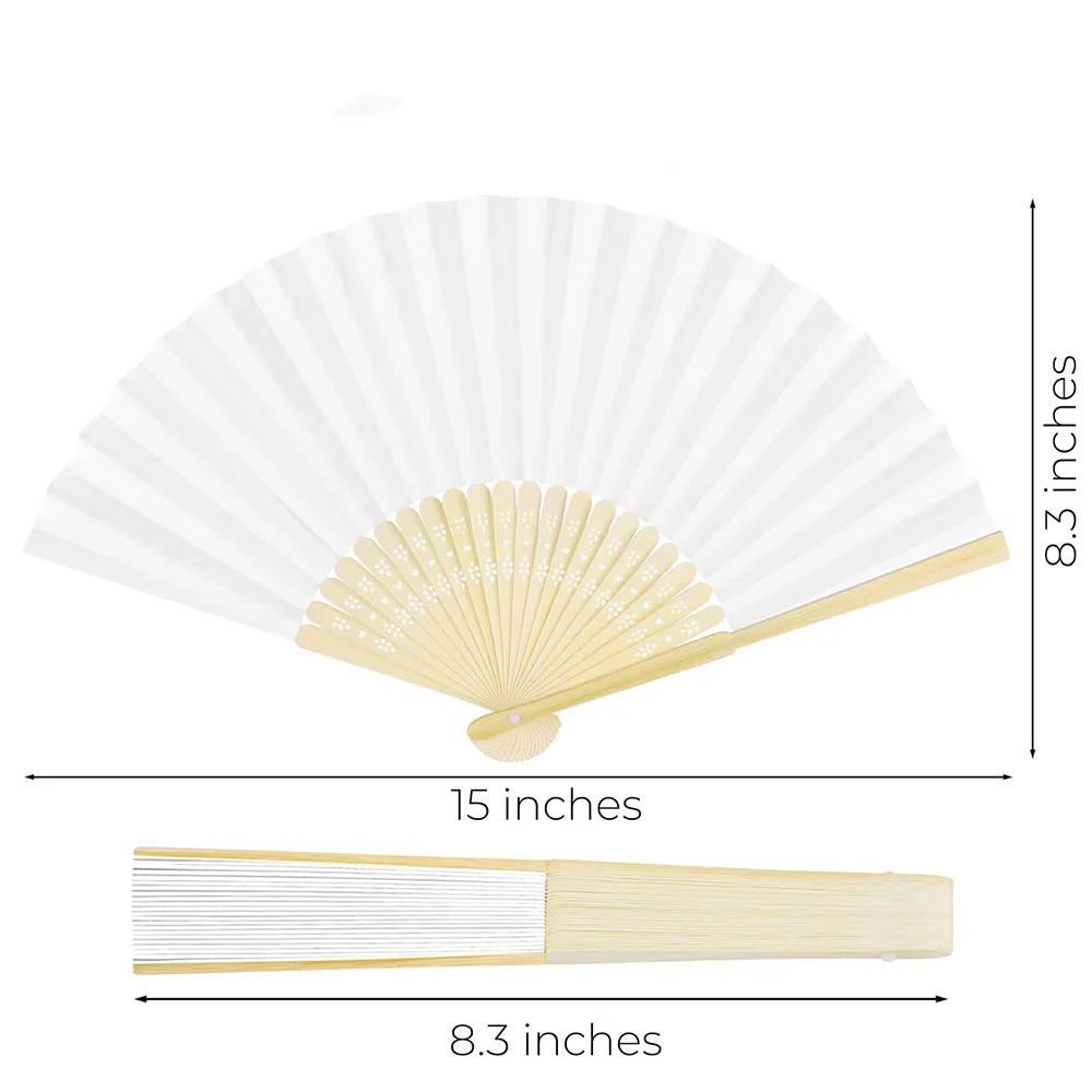 Personalized Seashell Folding Fan – Beach Wedding & Bachelorette Favor