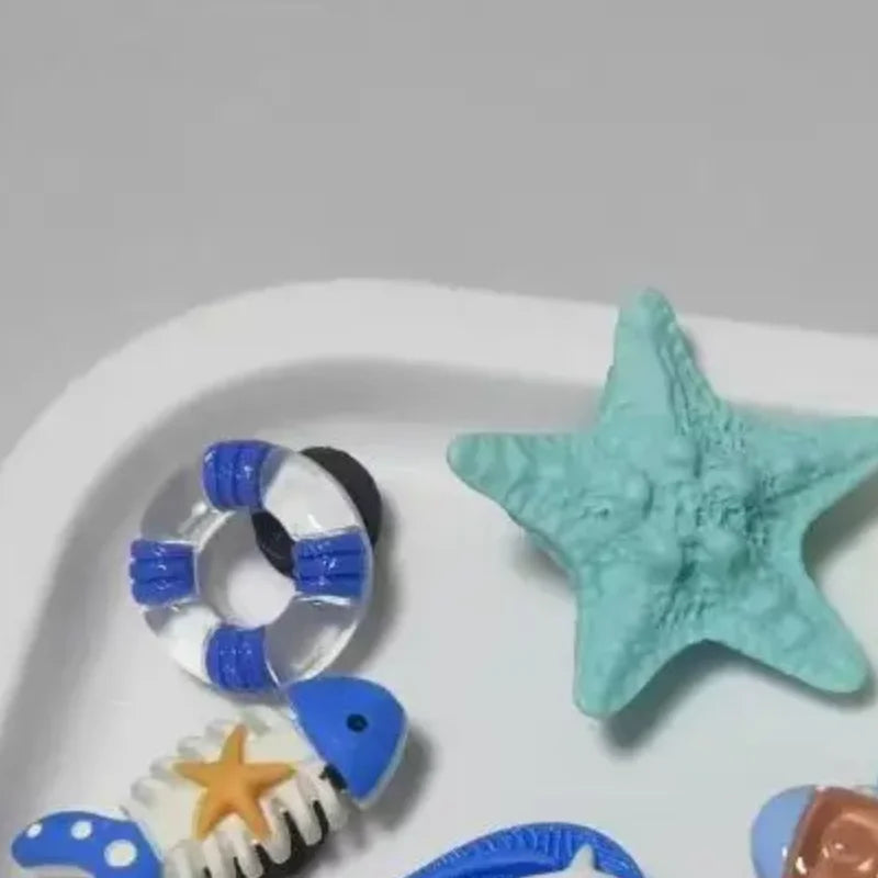 Ocean DIY Shoe Charms Set – Fish, Starfish & Shell Decorations
