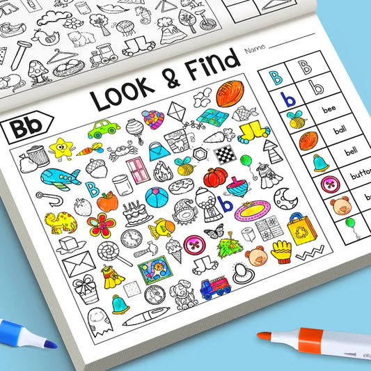 Kids Finding Item Fun Coloring Book Drawing Picture Interactive Game Peaceful Pleasures Health and Wellness