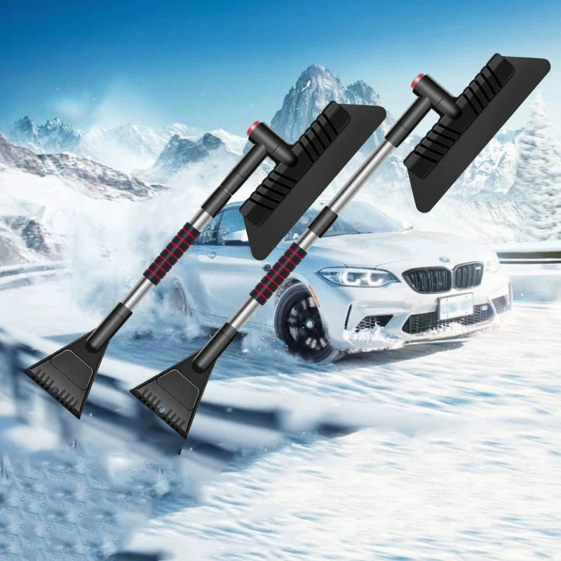 Multi-functional Retractable and Rotatable Car Snow Brush and Snow Shovel Detachable Snow Removal Shovel Peaceful Pleasures Health and Wellness
