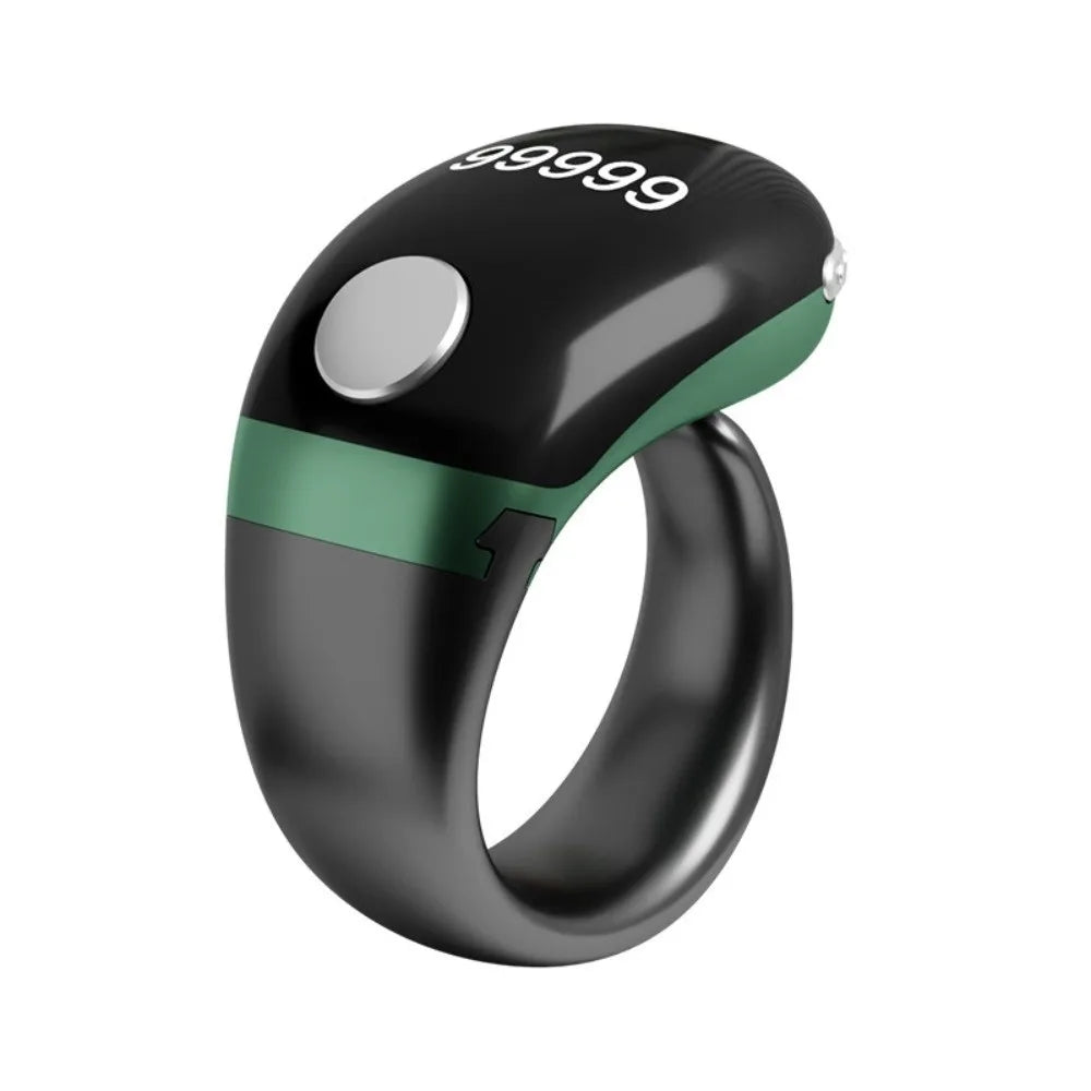 Digital Tally Counter Ring – LCD 99999 Touch Control, 3-Speed