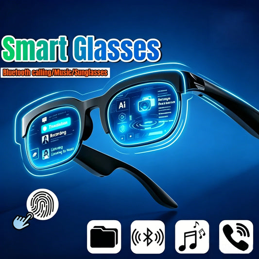 COTAUL AI Smart Glasses Bluetooth 5.3 Translation & Music AI Smart Glasses Peaceful Pleasures Health and Wellness