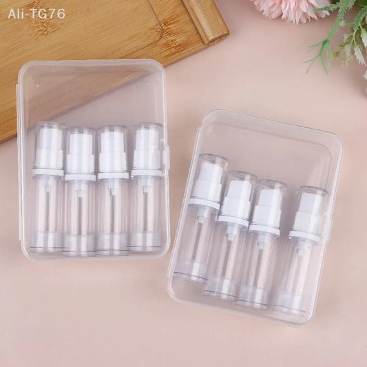 Airless Pump Bottle Set – Refillable Travel Containers 5/10/15ml Travel Pump Bottles Peaceful Pleasures Health and Wellness