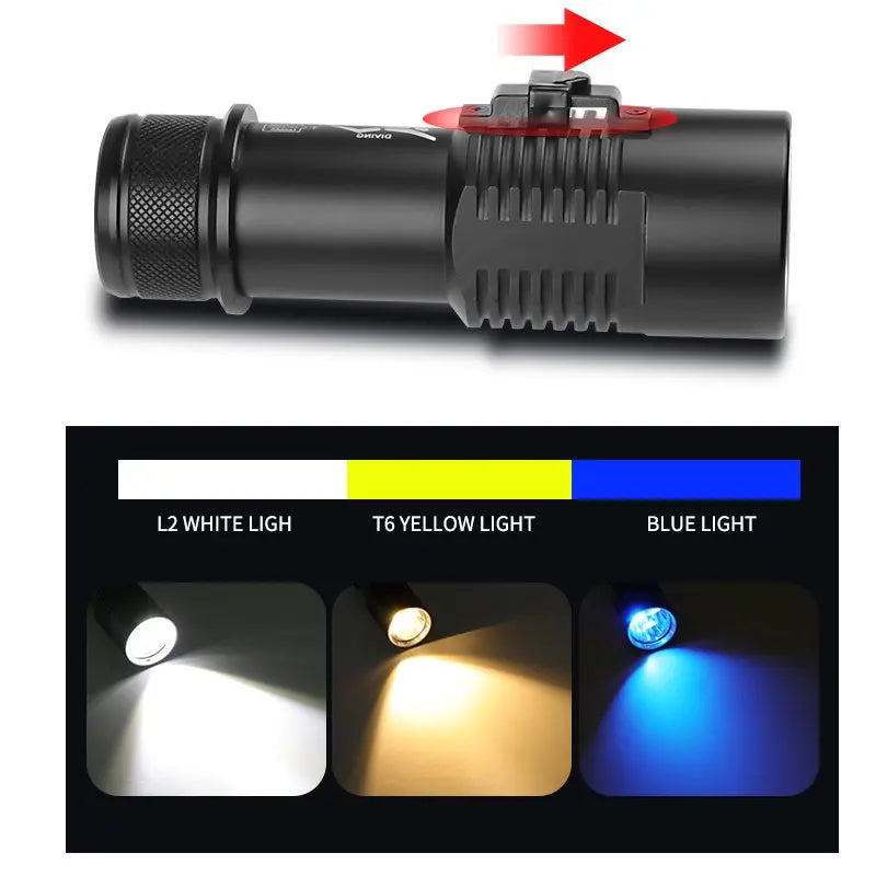 POCKETMAN 3800 Lumen LED Dive Light | Waterproof Diving Torch