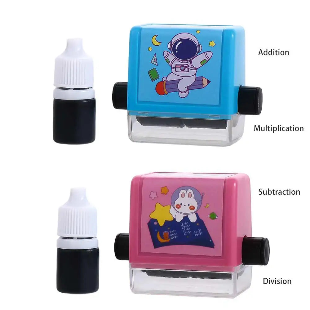 Math Practice Roller Stamp | Division & Arithmetic Rolling Stamp