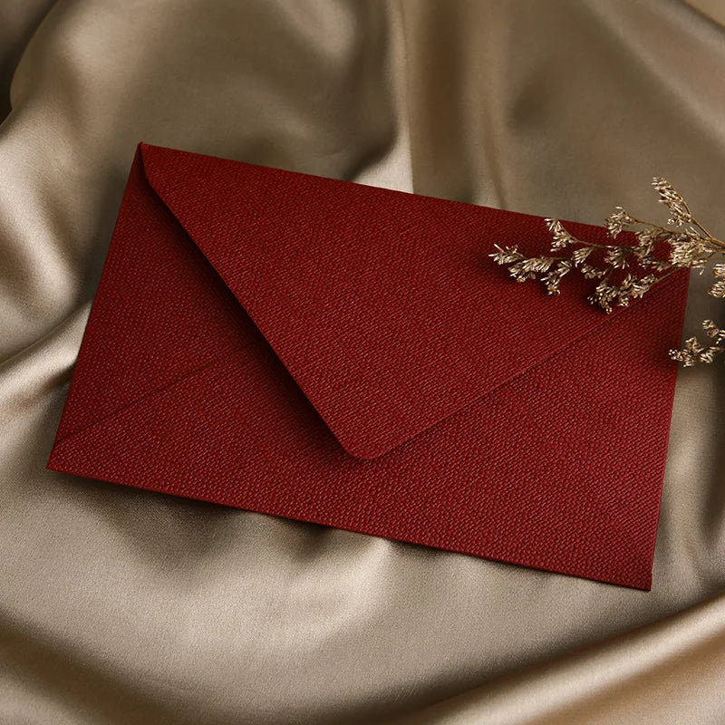 Linen Brown Paper Envelope Retro Suitable Christmas Valentine's Day