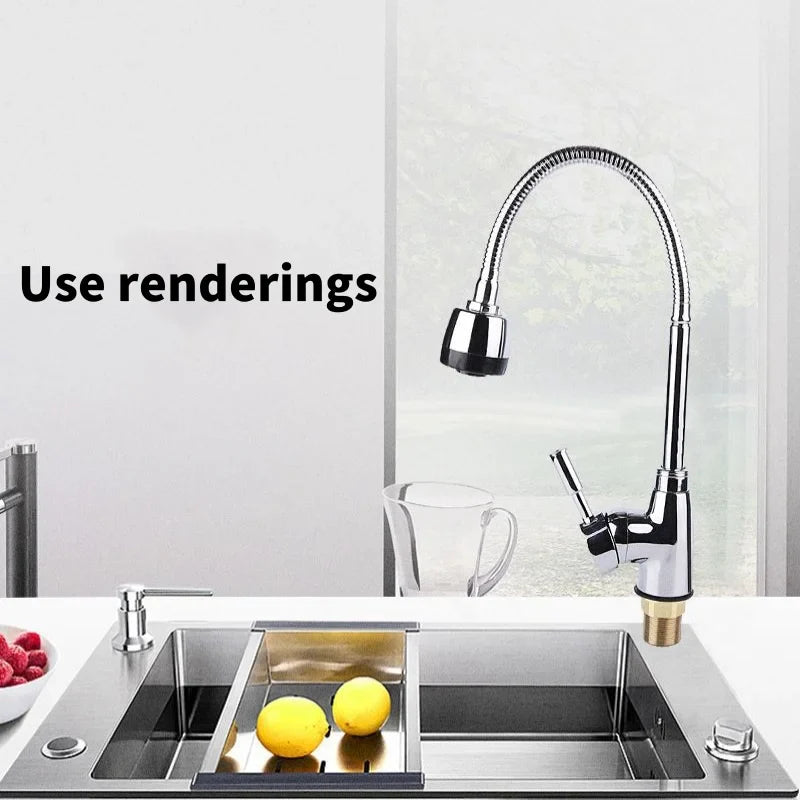 360° Swivel Kitchen Faucet Aerator | 2-Mode Spray Head Filter