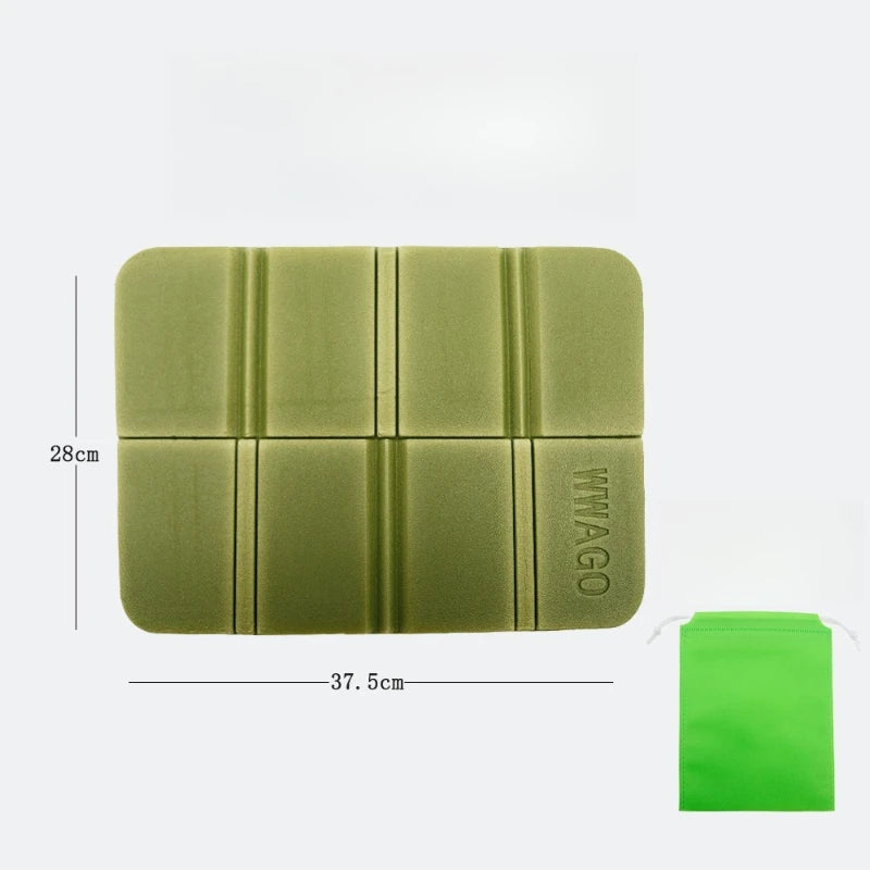 Folding Foam Seat Cushion – Portable Camping & Picnic Pad Folding Camping Cushion Peaceful Pleasures Health and Wellness green
