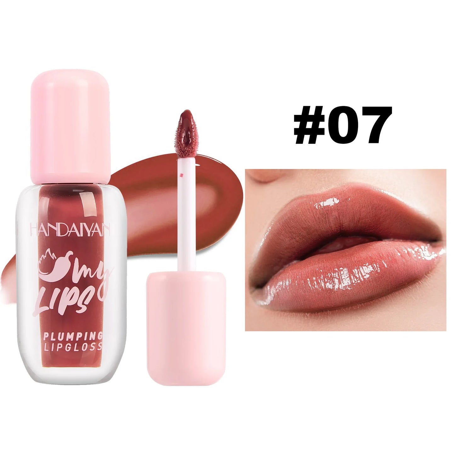 Handaiyan Pearlescent Lip Gloss – 8 Shades, Plumping & Long Lasting