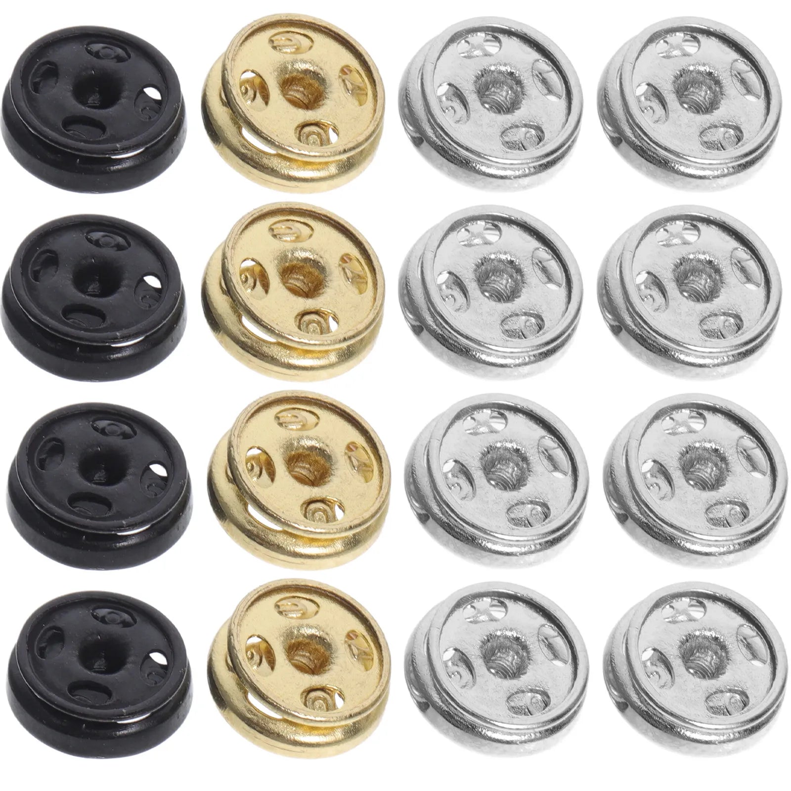 30Pcs Mini Buttons Metal Tiny Round Buttons Double Holes for Sewing Craft DIY Garment Accessories Clothing Accessories Peaceful Pleasures Health and Wellness