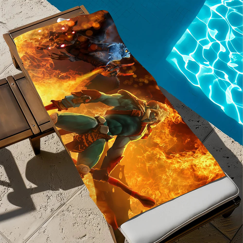 Dota 2 Quick-Dry Beach Towel | Soft Gaming Sports Towel