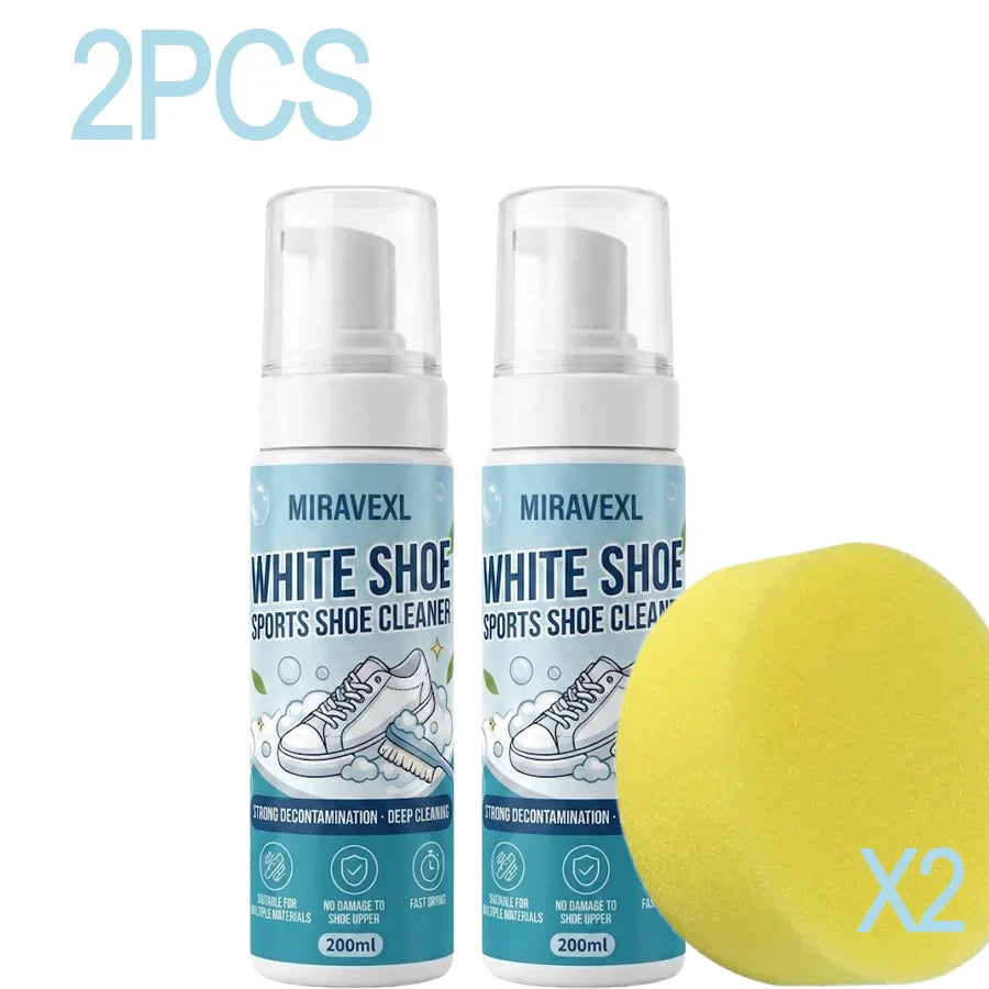 MIRAVEXL Shoe Cleaner Foam – Sneaker, Suede & Leather