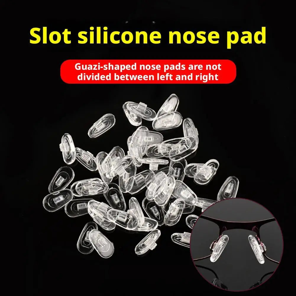 10pcs（5Pairs）Premium Silicone Nose Pads for Glasses – Soft Air Cushion, Screw-On Design, Comfort & Grip Enhancer Peaceful Pleasures Health and Wellness