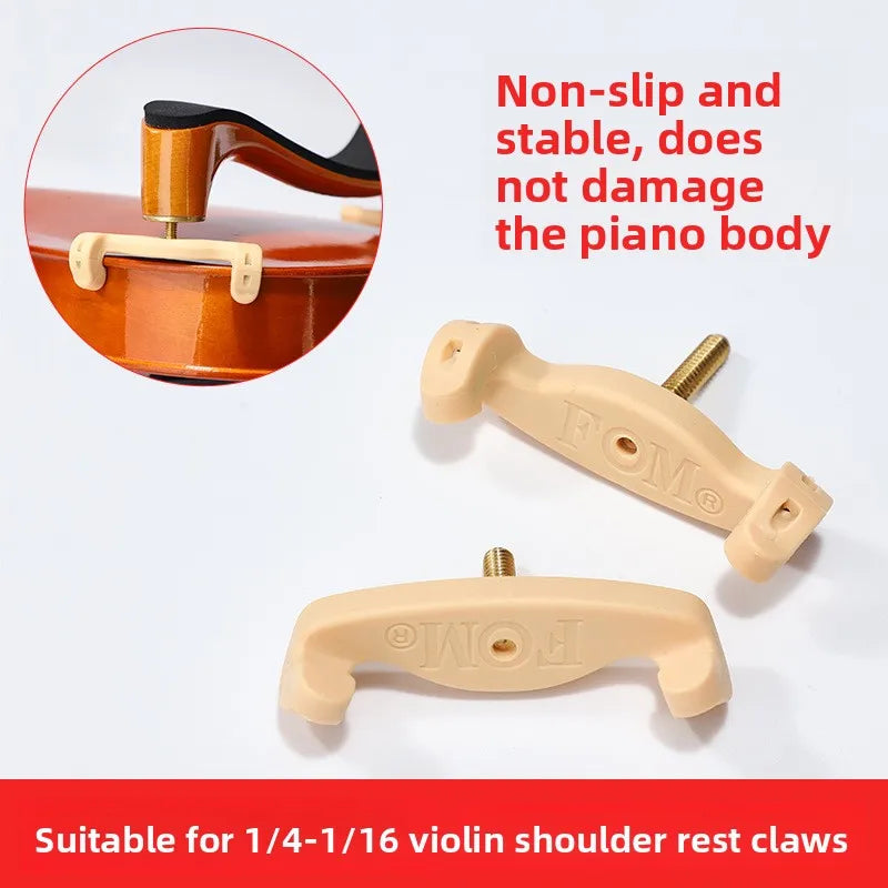 Violin Shoulder Bracket Foot Paw Extended Pad 4 4-3 Universal