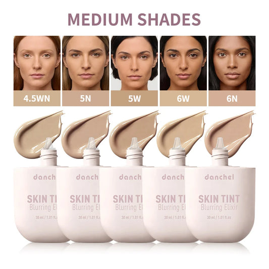 Skin Tint Blurring Elixir Foundation 24 Colors Concealer Blur Pores Fine Lines Long Lasting Hydrating Makeup For All Skin Tone Peaceful Pleasures Health and Wellness