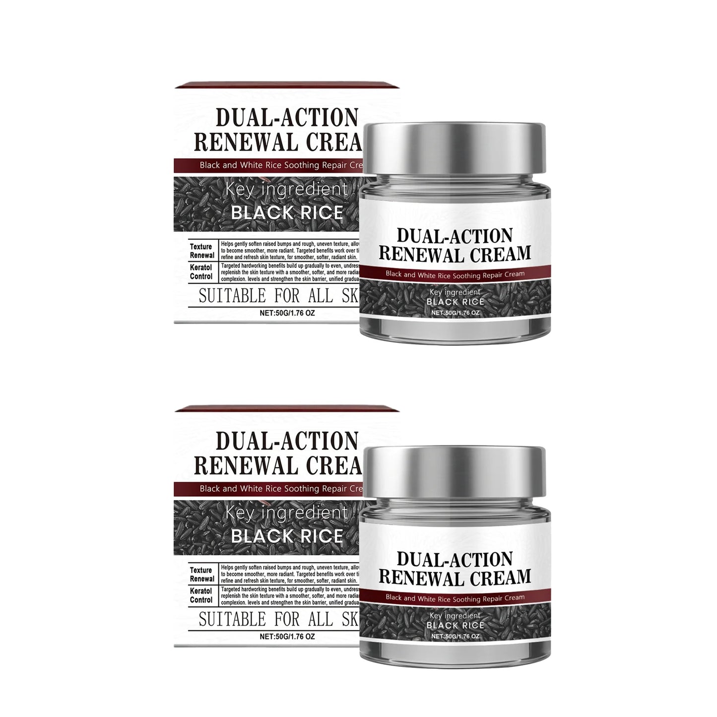 Korean Black Rice Exfoliating Brightening Body Cream 50g