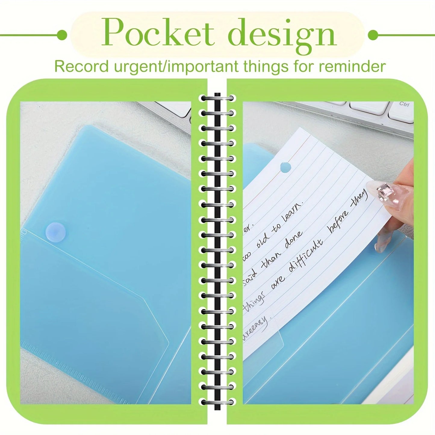 50-Page Lined Index Card Binder Set with Dividers & Flashcards