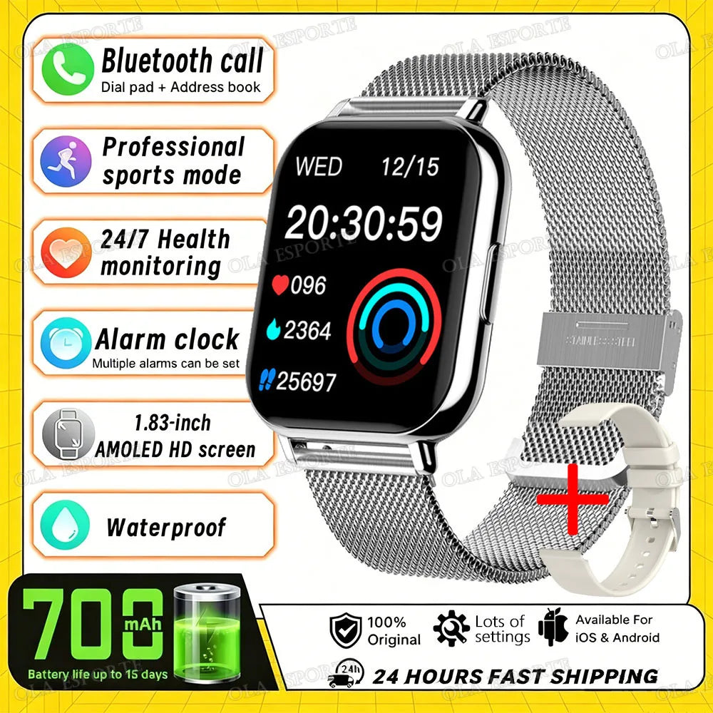 HW12 Smart Watch – Bluetooth Calling, Heart Rate & Fitness
