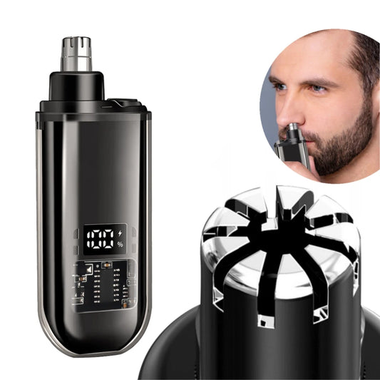 Portable Electric Nose Hair Trimmer USB Rechargeable Safety No Harming the Nasal Cavity Lips & Eyebrow Cutter for Women & Men Peaceful Pleasures Health and Wellness