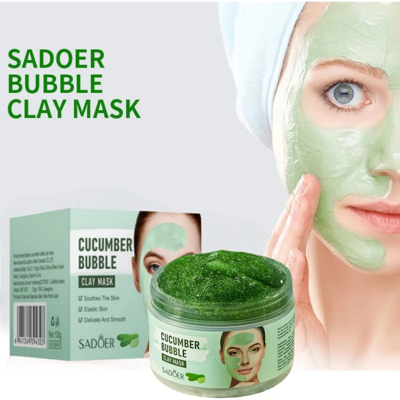 SADOER Cucumber Bubble Mask – Moisturizing All Skin Types